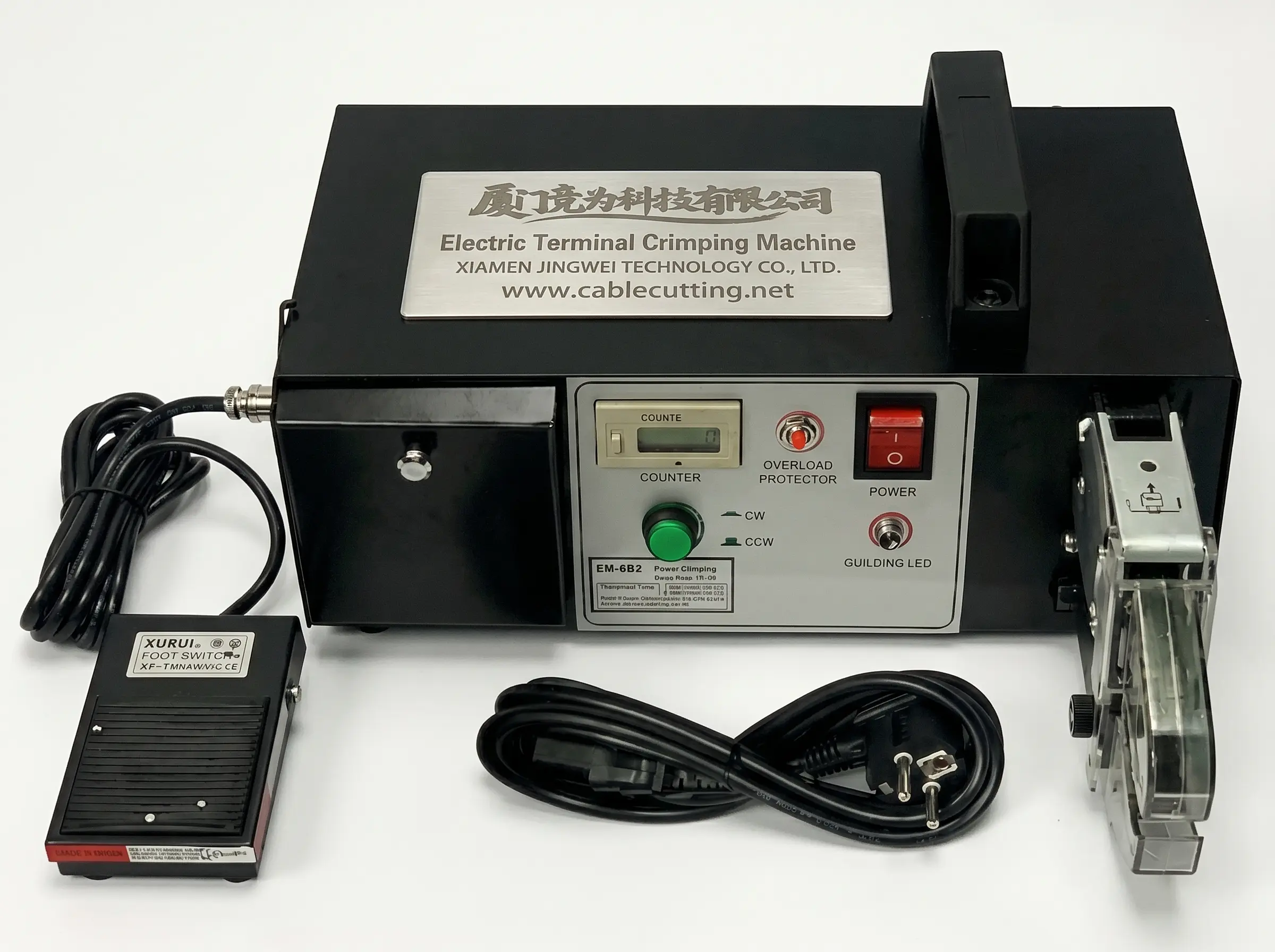 EM-6B1 電動端子圧着機 | 高精度・高効率なワイヤーハーネス加工機