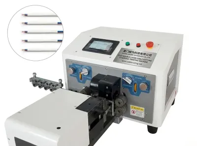 フラット二層ケーブル切断・ストリッピング・撚り加工機 WPM-320