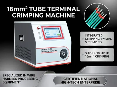 半自動フェルール端子圧着機 ワイヤーストリップ圧着機 WPM-5-40