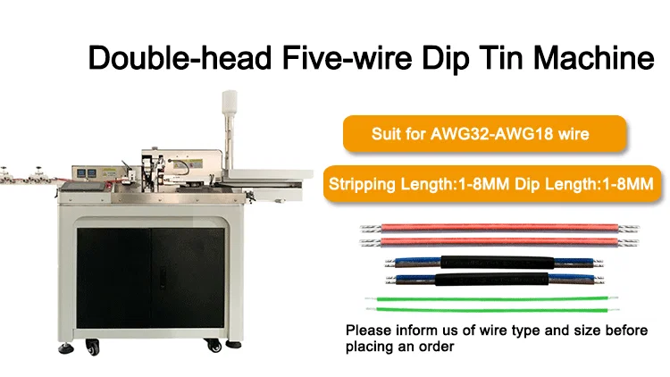 ワイヤーカットストリップツイストディッピングマシン、自動ケーブルストリッピングツイストカッティング錫メッキ製造機、ダブルエンドワイヤーカットストリップツイスト錫メッキ機