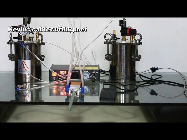 AB接着剤ディスペンサー 手動式圧力バレル 2成分混合機 半自動充填機