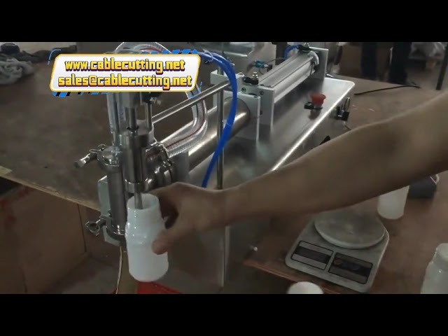 小型ガラス瓶対応！10ml～300mlの香水・水・ミルク・ワイン・ジュース・液体石鹸用自動充填機