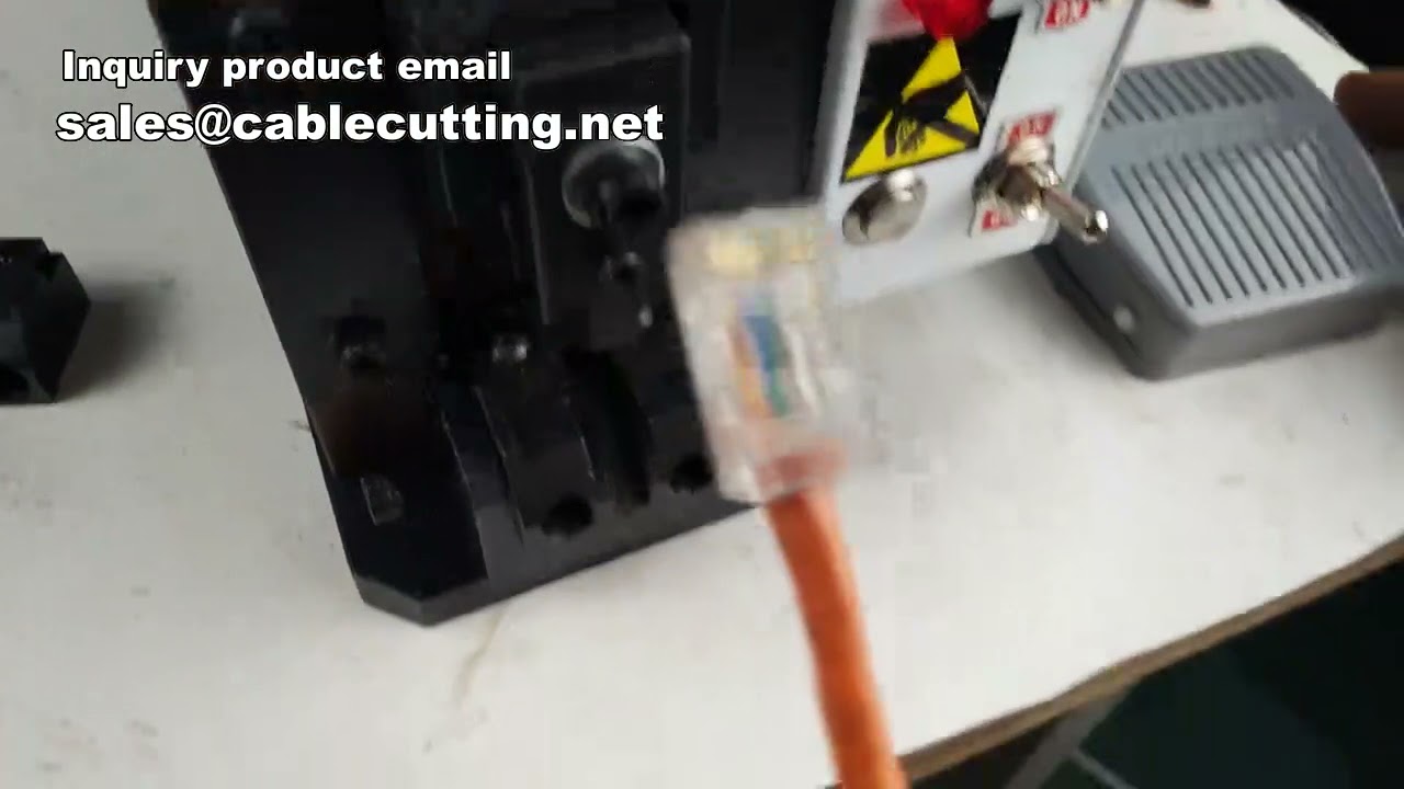 Cat6e RJ45モールディングマシン | ネットワークケーブル製造機 | クリスタルヘッド成形機