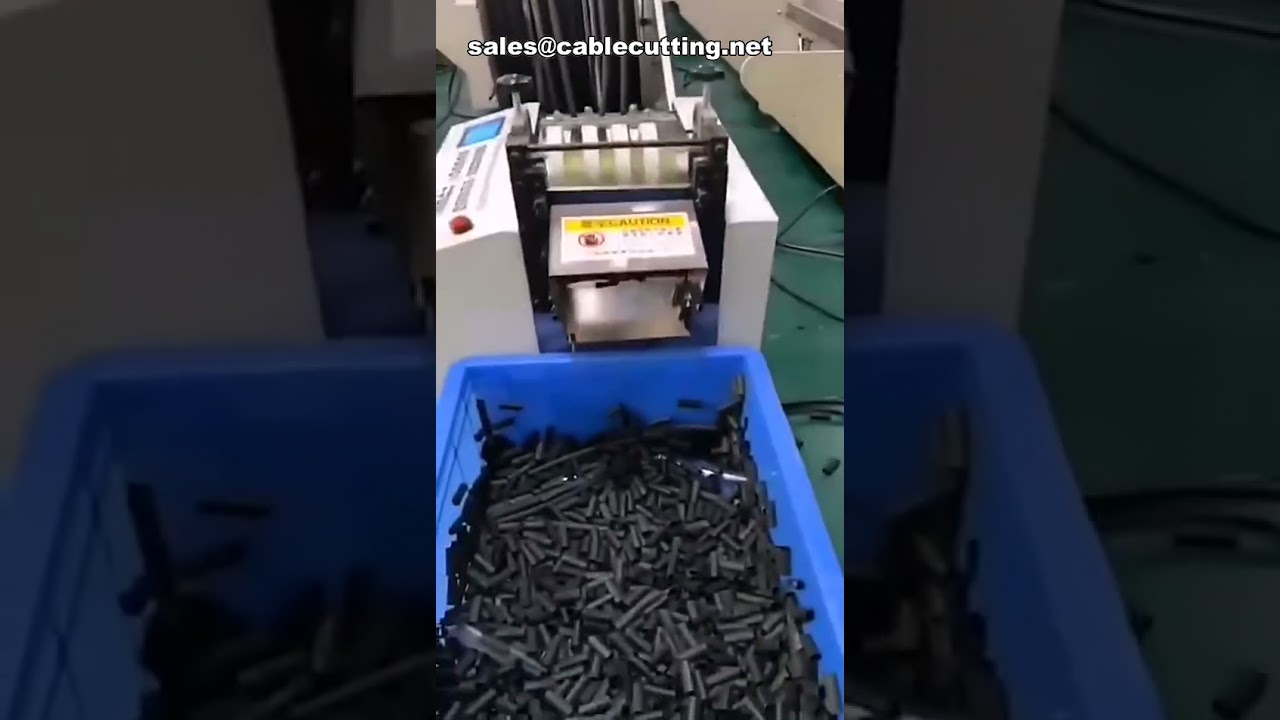 自動PVC熱収縮チューブ切断機｜高速・精密切断（ワイヤーハーネス対応）