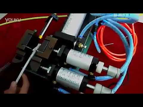 空気圧式ケーブル剥線機 | 高速・高精度の自動ワイヤー加工装置