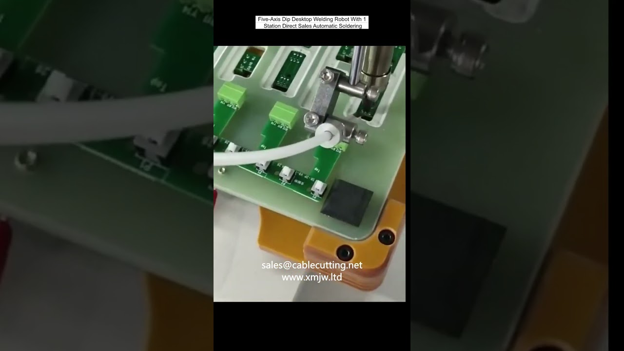 5軸デスクトップはんだ付けロボット｜1ステーション直販モデルで自動化を実現