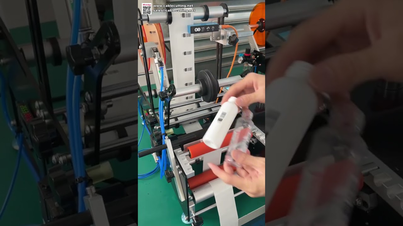 丸瓶対応デュアルモードラベリングマシン｜様々な製品に使える万能ステッカー貼付機