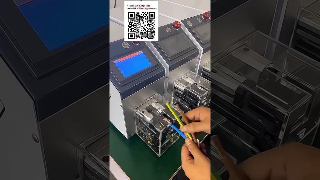 純電気式センサー起動ワイヤー切断・皮むき機 #自動化ストリッパー