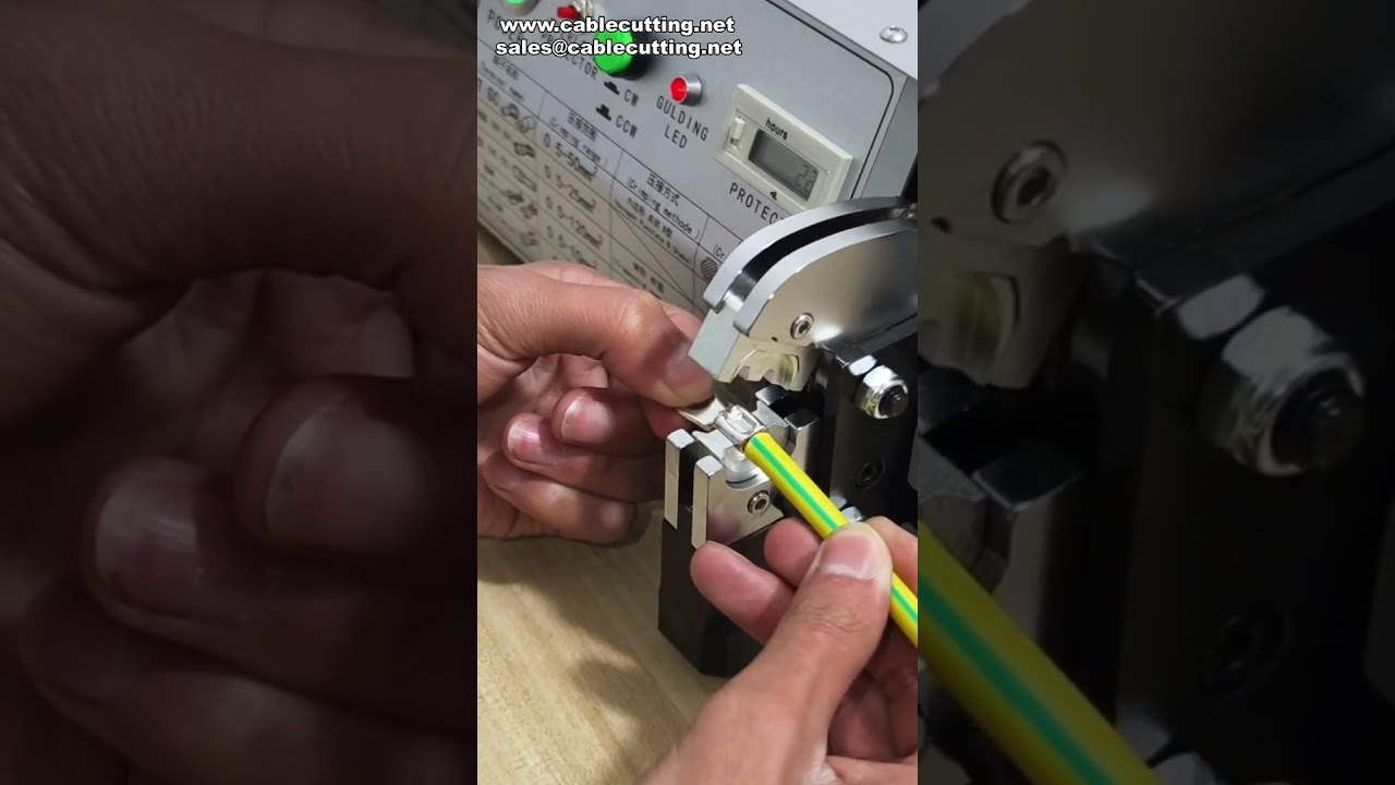 純電動端子圧着機 | 0.5〜70mm²電線対応 #工場 #機械