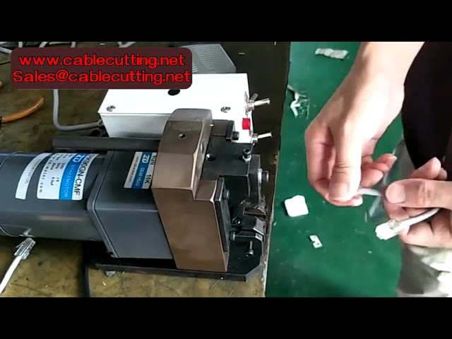 8P8C LANケーブル自動圧着機｜RJ45/RJ11対応Cat6高速圧着マシン
